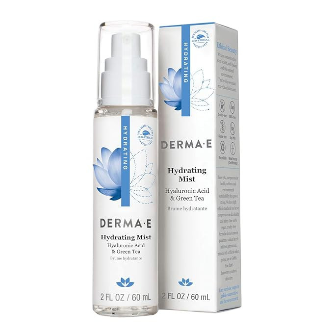 DERMA E Hydrating Face Mist with Hyaluronic Acid, 2 oz | Amazon (US)