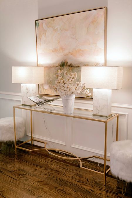 Entryway! My alabaster lamps have been restocked! 

#LTKHome #LTKFindsUnder100 #LTKStyleTip