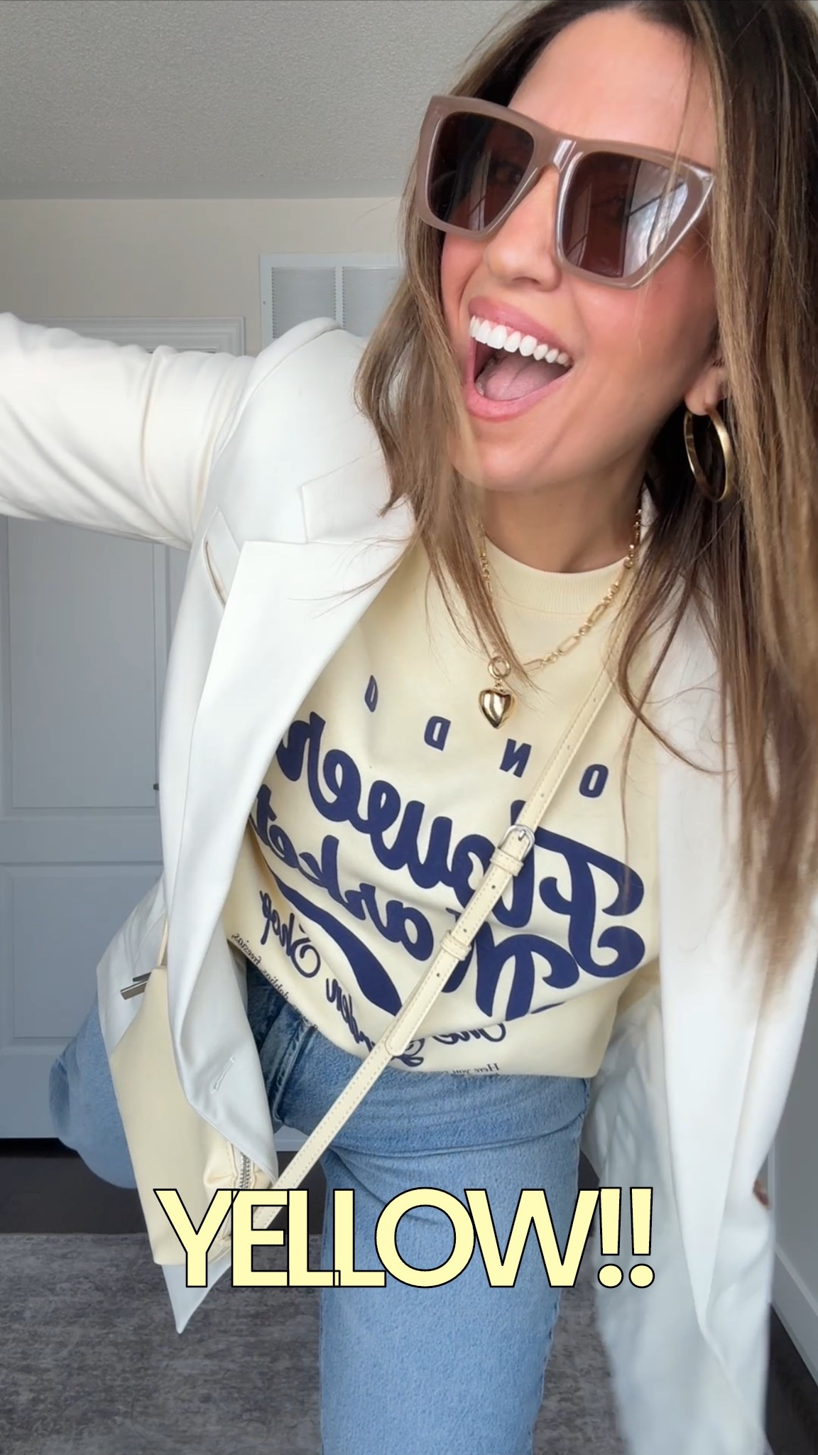 Yellow and blue are slowly becoming my favourite colour pairing!!! 

#LTKjeans #LTKmidsize #LTKcanada