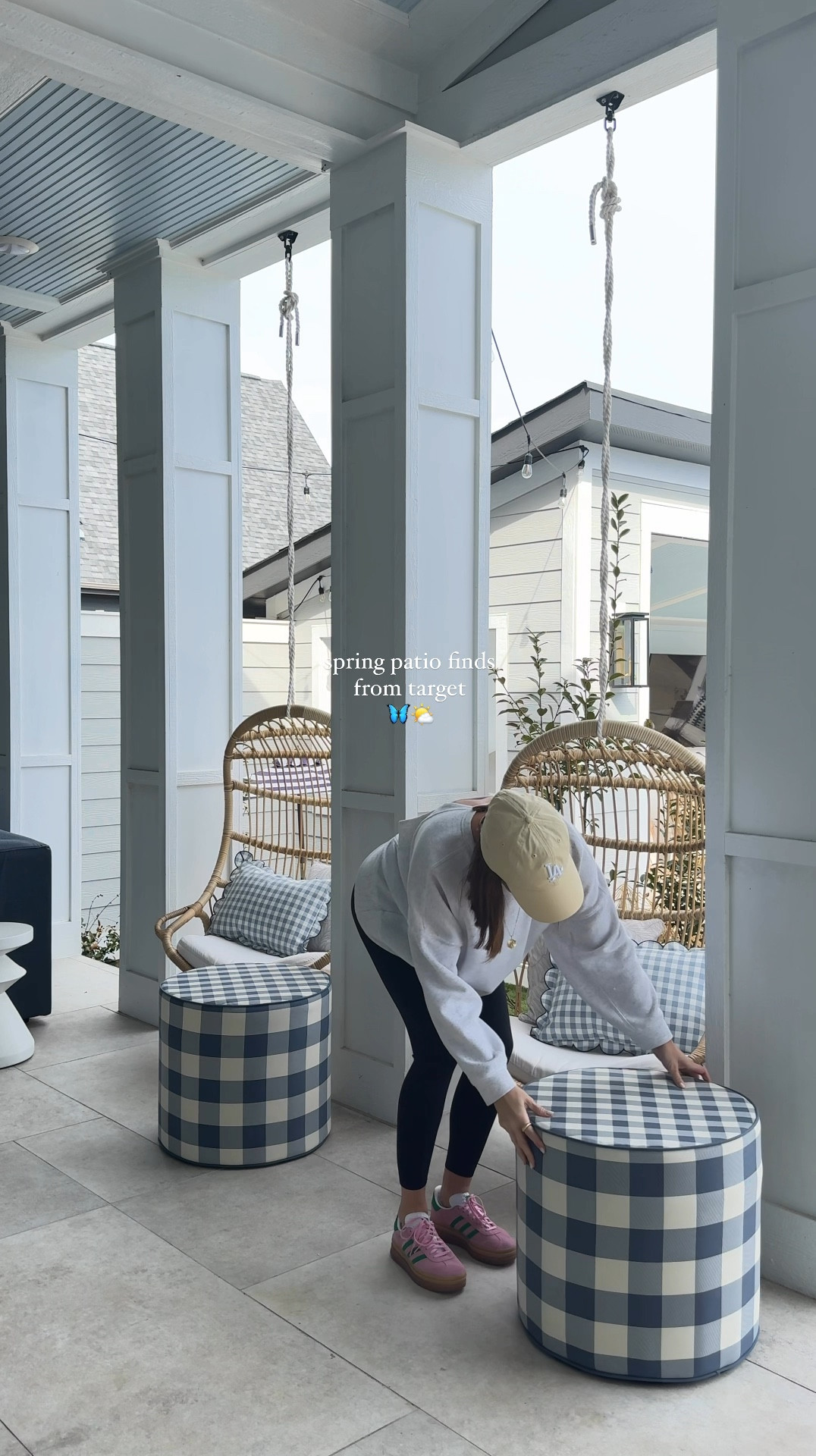 gingham + scallops *add to cart* 😍 | the @target outdoor spring collection is so good right now! I’m obsessed, the pillow also comes in the prettiest brown color 🤎

don’t worry I got the matching patio umbrella as well 🤭
#target #targetstyle #springdecor #outdoorliving #patiodecor #outdoorpatio #outdoorfurniture #spring #gingham 

#LTKSeasonal #LTKFindsUnder50 #LTKHome