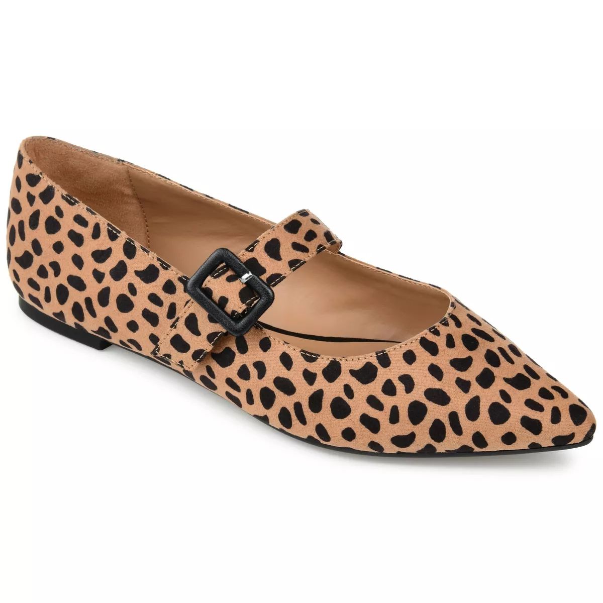Journee Collection Womens Karissa Buckle Pointed Toe Mary Jane Flats | Target