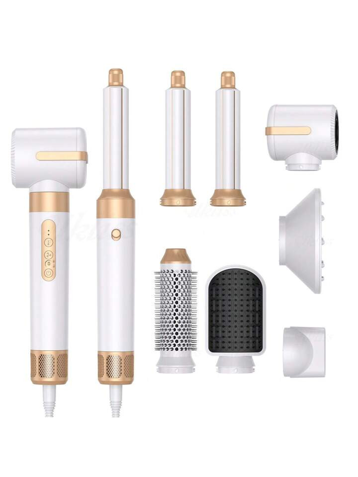 JMMO Hair Dryer Brush,Curly Hair Makeup Comb,5 In 1 Electric Hot Air Brush,Anti Frizz Salon Blow ... | SHEIN