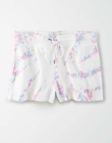 AE High-Waisted Fleece Pull-On Short | American Eagle Outfitters (US & CA)
