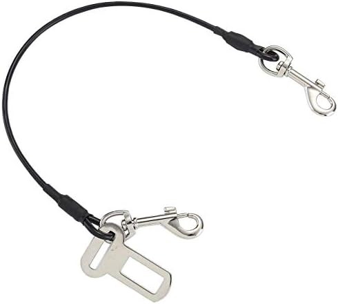 Mogoko Chew Proof Dog Car Seatbelt Safety Restraint Pet No-Chew Tether Cable Stainless Steel Dog ... | Amazon (US)