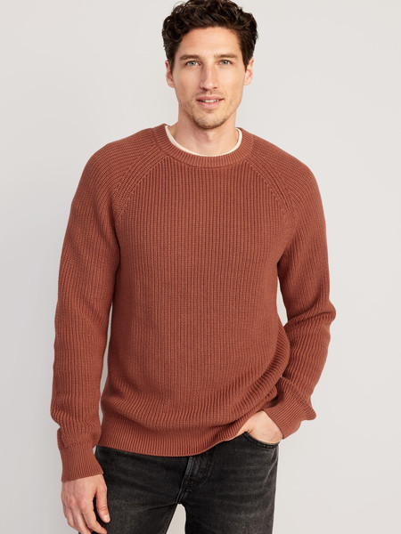 Crew-Neck Shaker-Stitch Sweater for Men | Old Navy (US)