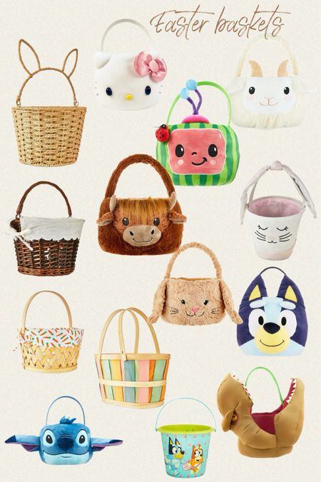Easter baskets time! Which one is your favorite? Easter basket from @walmart 

Viral Easter Natural Paper Rope Basket with Bunny Ears, by Way To Celebrate / Hello Kitty Plush Easter Basket / Easter Large Brown Willow Basket with Scallop Liner, by Way To Celebrate / Easter Round Woodchip Basket with Carrot Liner, 13 in, by Way To Celebrate /Easter Oval Orchard Terracotta Woodchip Basket /Easter Plush Ox Easter Basket /Bluey Medium Plush Basket / Ruz, Disney Stitch Plush Easter Basket /Jurassic World Medium Plush Easter Basket / Bluey Jumbo Plastic Easter Bucket / CoCoMelon Medium Plush Easter Basket /Easter Blue Jelly Tote Basket

#easter #easterbasket #walmart #bunny #carrot #bluey #jurassic #dino #kids #baby #toddler #bobo #gabrielapolacek 

#LTKkids #LTKSeasonal #LTKfindsunder50