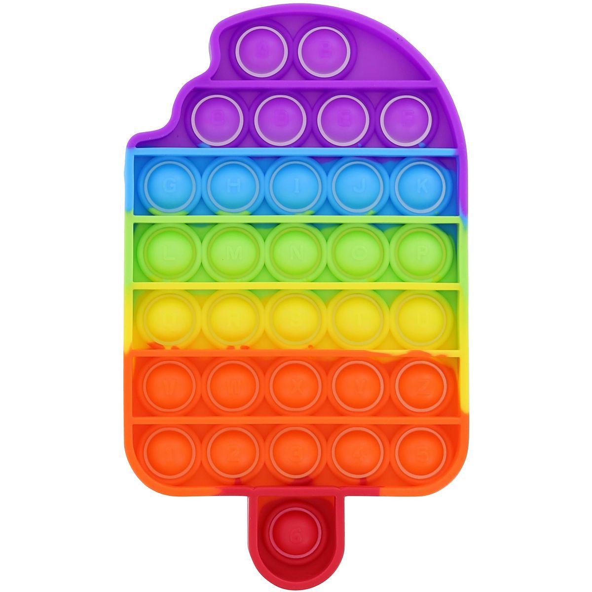 BOB Gift Pop Fidget Toy Rainbow Popsicle 32-Button Silicone Bubble Popping Game | Target
