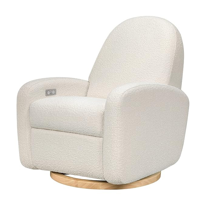 Babyletto Nami Electronic Power Recliner and Swivel Glider with USB Port in Ivory Boucle with Lig... | Amazon (US)