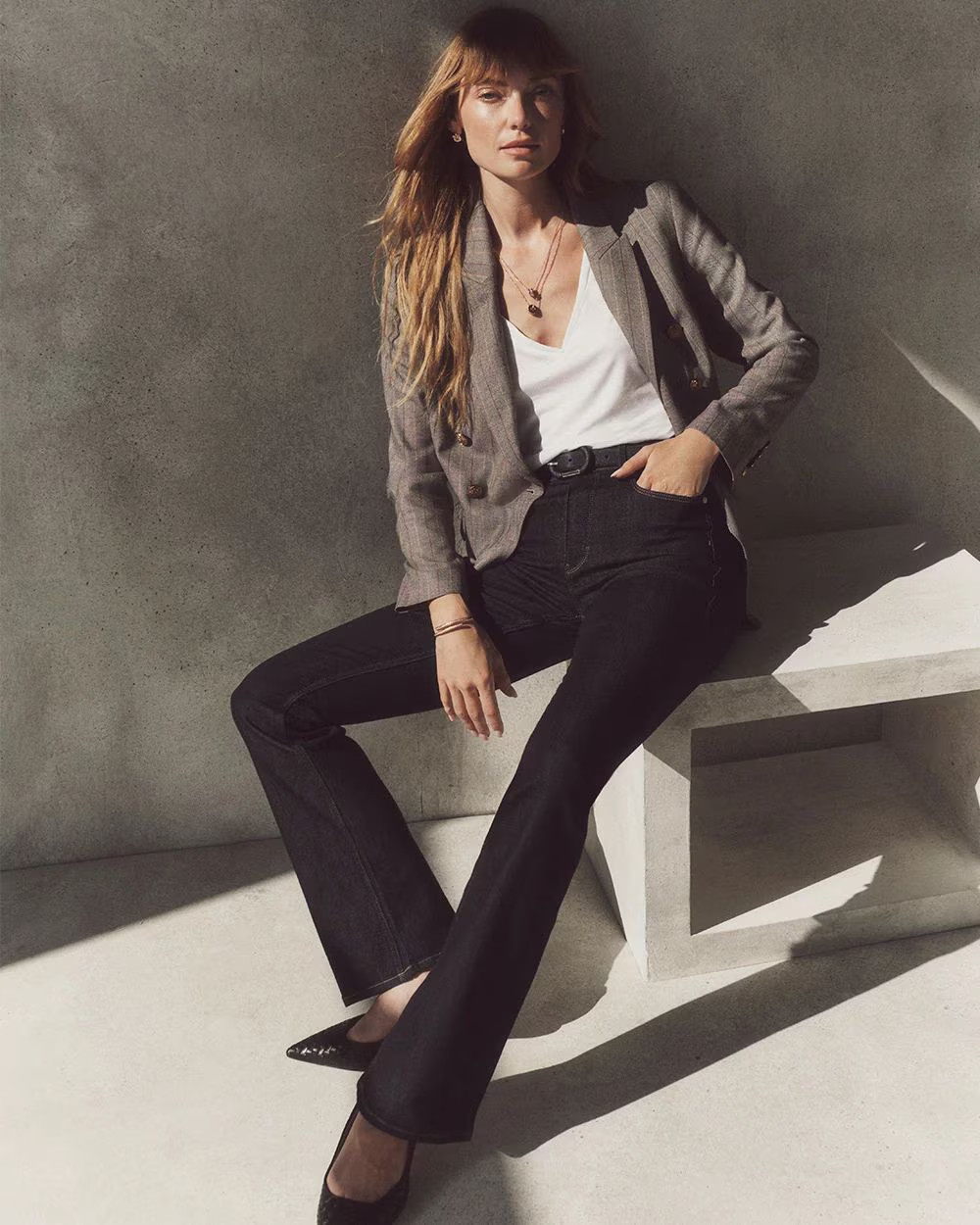 High-Rise Sculpt Skinny Flare Jeans | White House Black Market