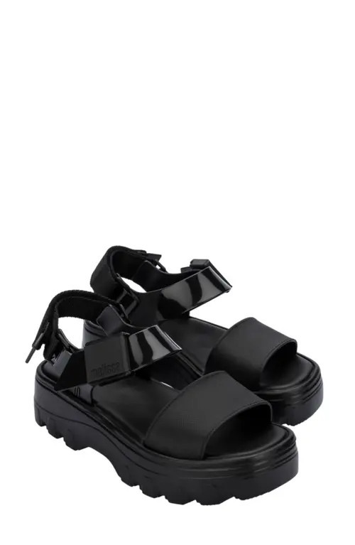 Melissa Kick Off Platform Sandal in Black/Black at Nordstrom, Size 10 | Nordstrom