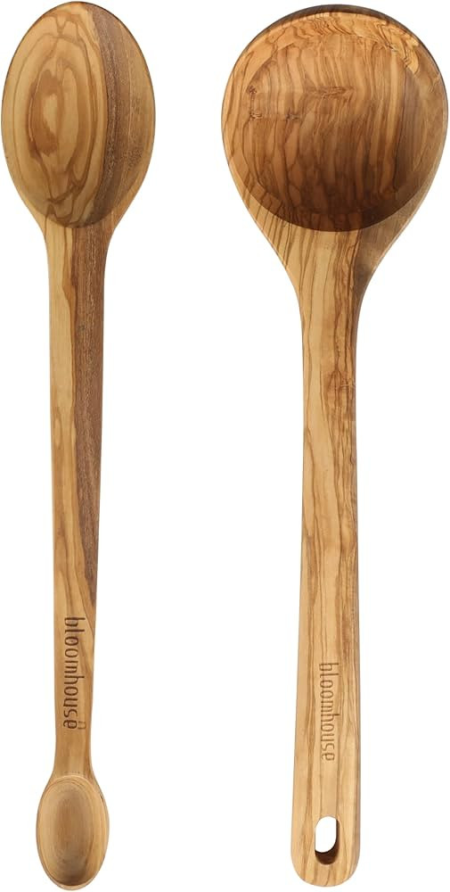 Bloomhouse - Two Time Oprah's Favorite Things Winner - Italian Olive Wood 2-Piece Kitchen Utensil... | Amazon (US)