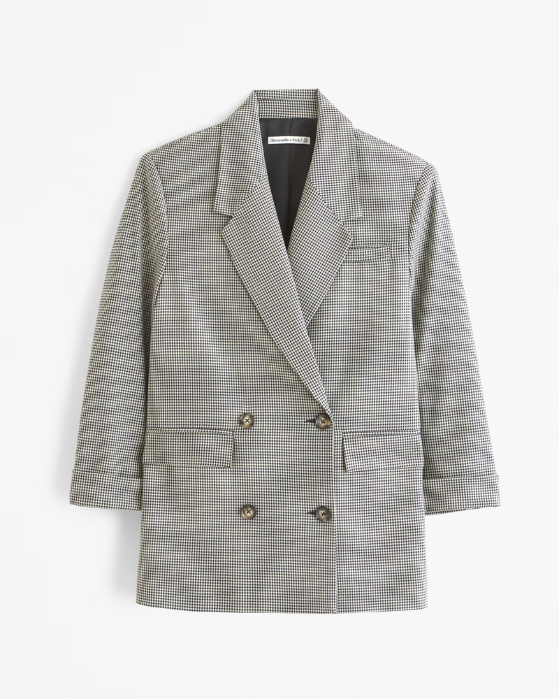 Double-Breasted Slouchy Blazer | Abercrombie & Fitch (US)