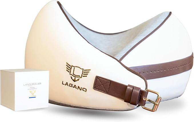 Lagano Softest Luxury Travel Pillow - Adjustable Easy to Clean Memory Foam Travel Neck Pillow - E... | Amazon (US)