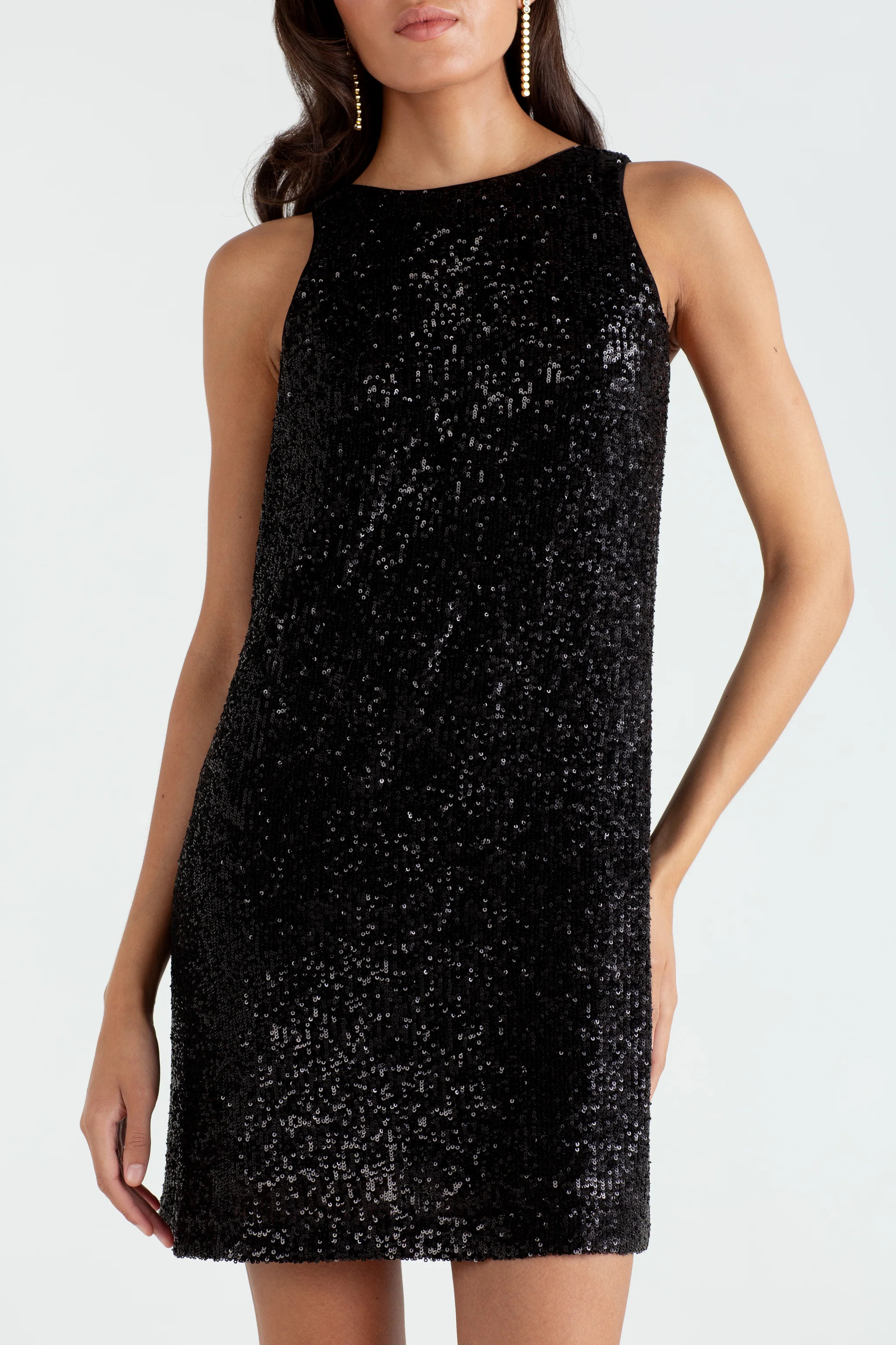 The Victoria | Sequin Dress Black | Sinead Keary