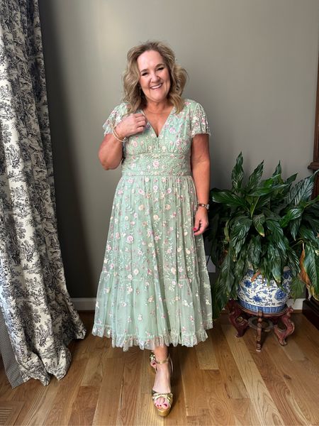 Beautiful mother of the bride mother of the groom dress. I’m wearing a 14, my larger size. The details are beautiful! 

Wedding guest dress MOB MOG dress 

#LTKOver40 #LTKMidsize #LTKWedding