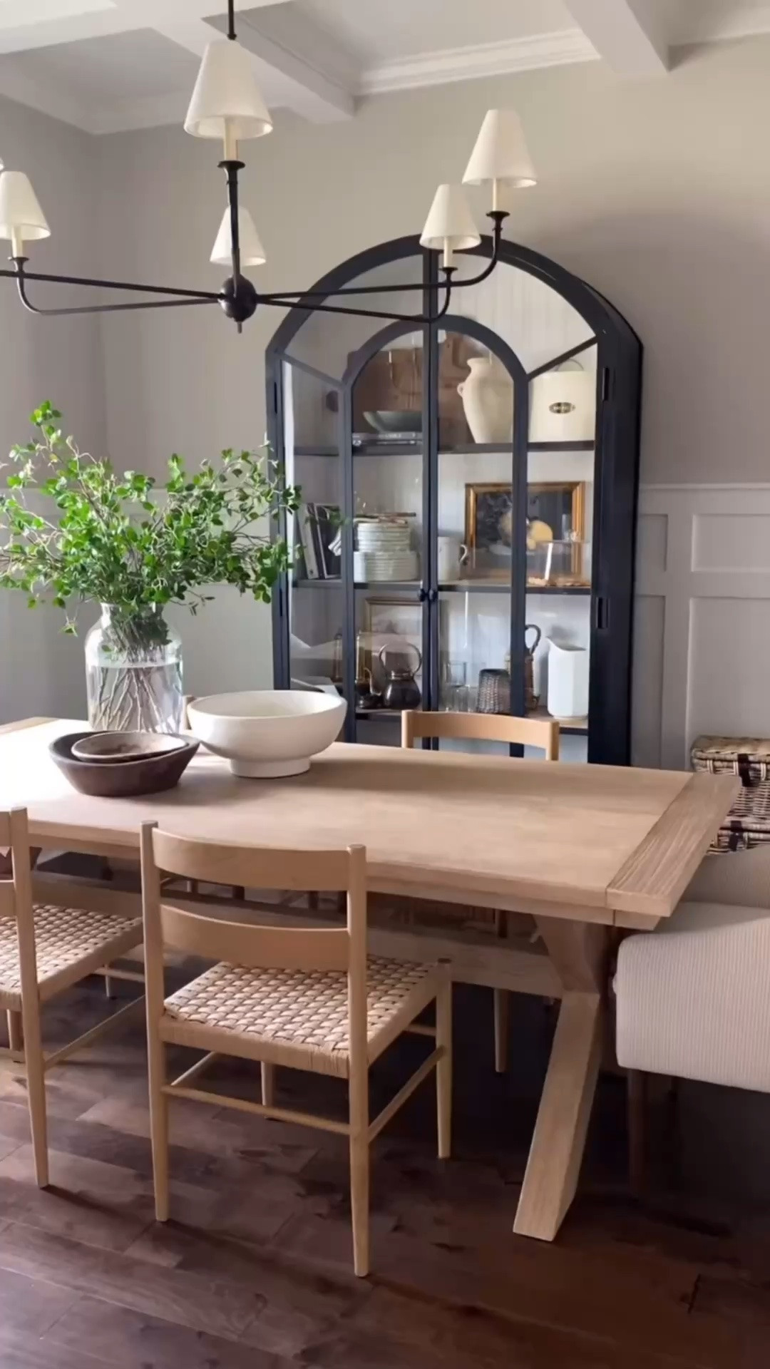 Enjoy a slow Monday morning 🤍

Pottery Barn Dining Room, Tuscana Dining Table, McGee and Co Dining Room, Arch Cabinet, Black Cabinet Design

#LTKSaleAlert #LTKmorningroutine #LTKHome