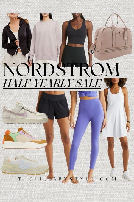 Nordstrom Half-Yearly Sale Activewear: workout, active and athleisure finds on sale at Nordstrom from top brands. Tennis dress, workout dress, active dress, leggings, shorts, active shorts, sneakers, tennis shoes, jacket, sweatshirt, sports bra, active tank, weekender bag. Nike, Zella, Sorel, Free People, Mali + Lili, Veja.

#LTKSeasonal #LTKSaleAlert #LTKActive
