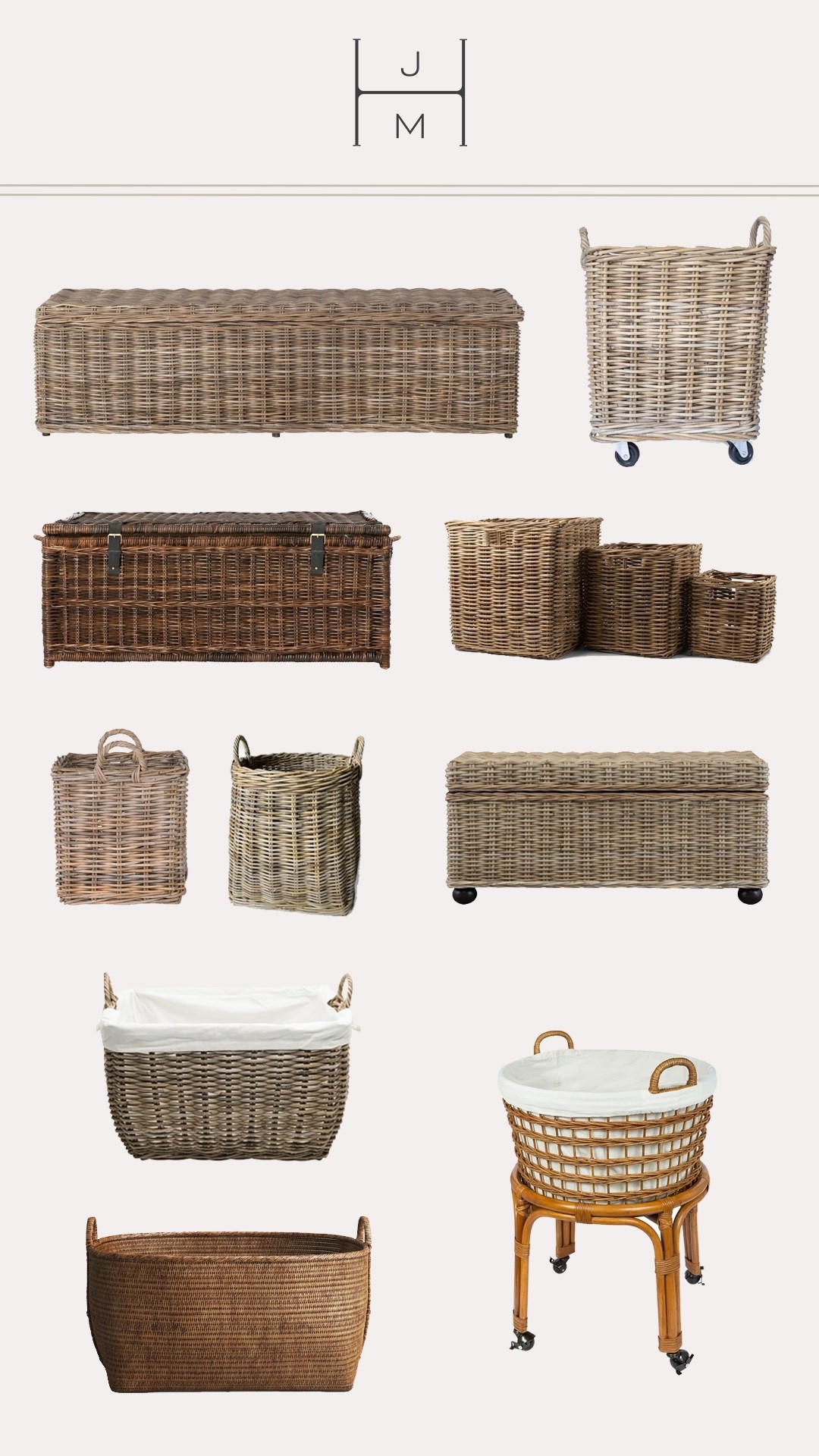 Spring is the perfect time to refresh your home, and I always love using this season as an opportunity to clean, declutter, and thoughtfully reorganize our spaces. In partnership with Wayfair.com, I’ve found up some of my favorite wicker storage bins, baskets, and trunks  to use in my home and my client's homes to add both function and texture. #wayfair #wayfairpartner #ad @wayfair 