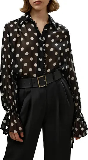 Polka Dots Georgette Blouse | Nordstrom