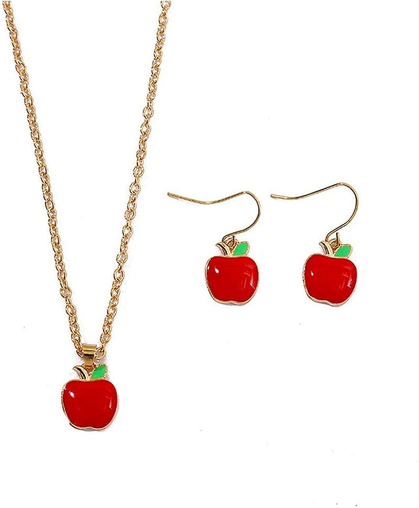 Yocoyee Fruit Jewelry Set for Women Red Apple Banana Strawberry Avocado Watermelon Necklace Earri... | Amazon (US)