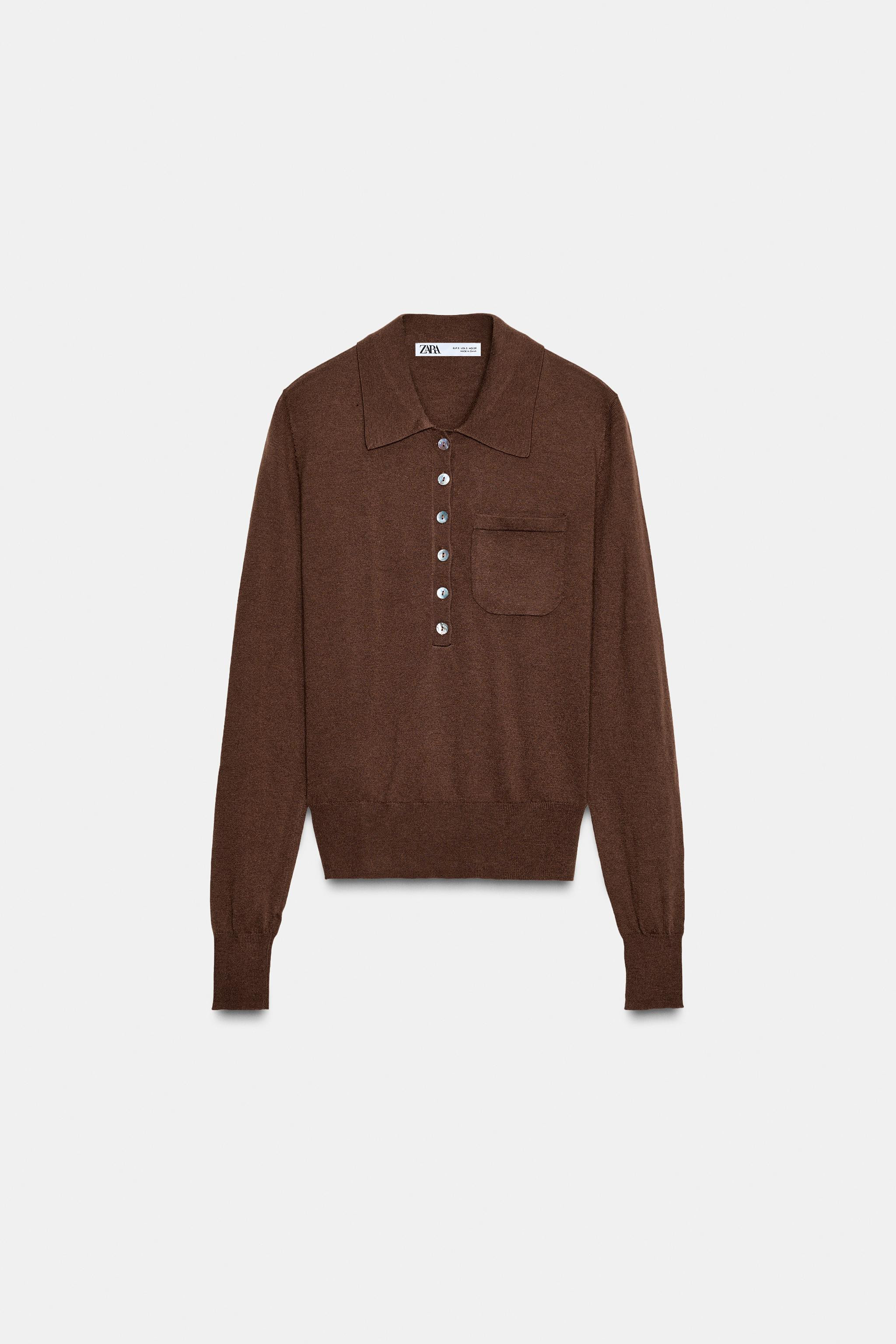 WOOL POLO SWEATER WITH POCKET | Zara UK