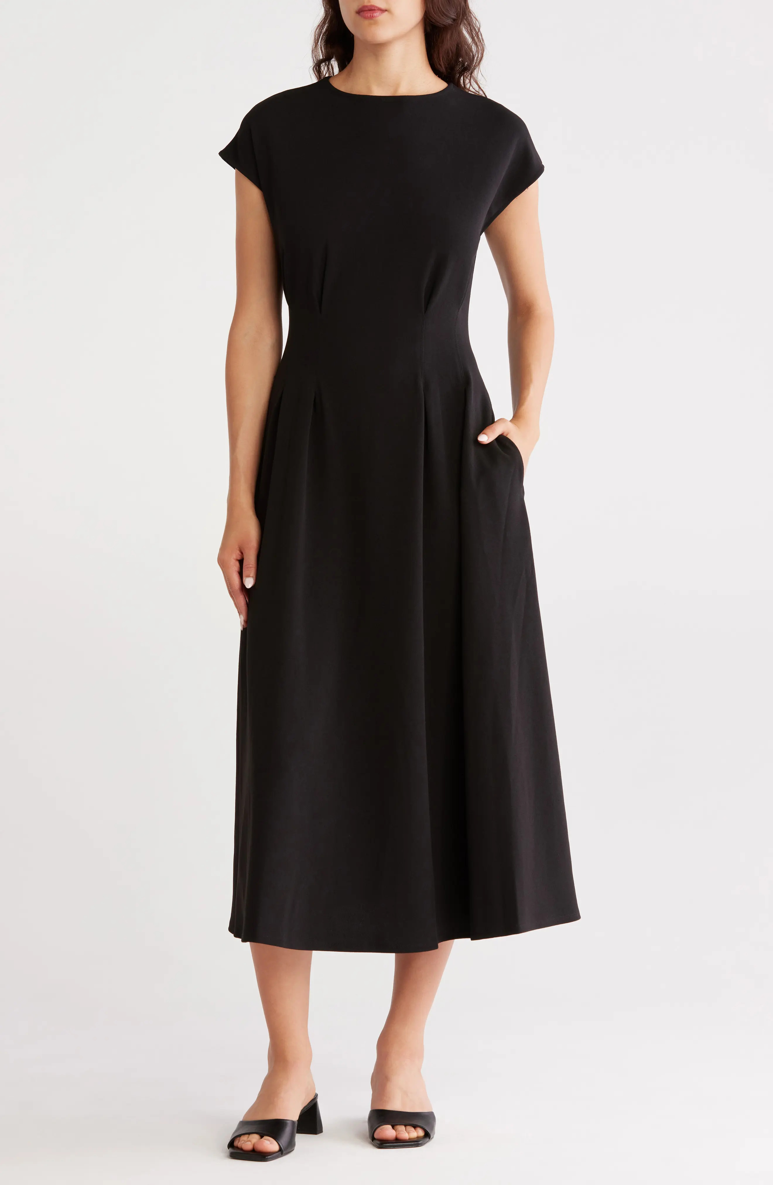 Pleated Waist Knit A-Line Dress (Women) | Nordstromrack | Nordstrom Rack