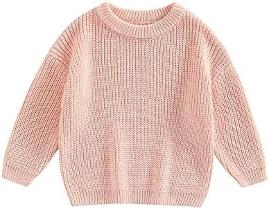 Afunbaby Baby Girl Boy Knit Sweater Blouse Pullover Sweatshirt Warm Crewneck Long Sleeve Tops for... | Amazon (US)