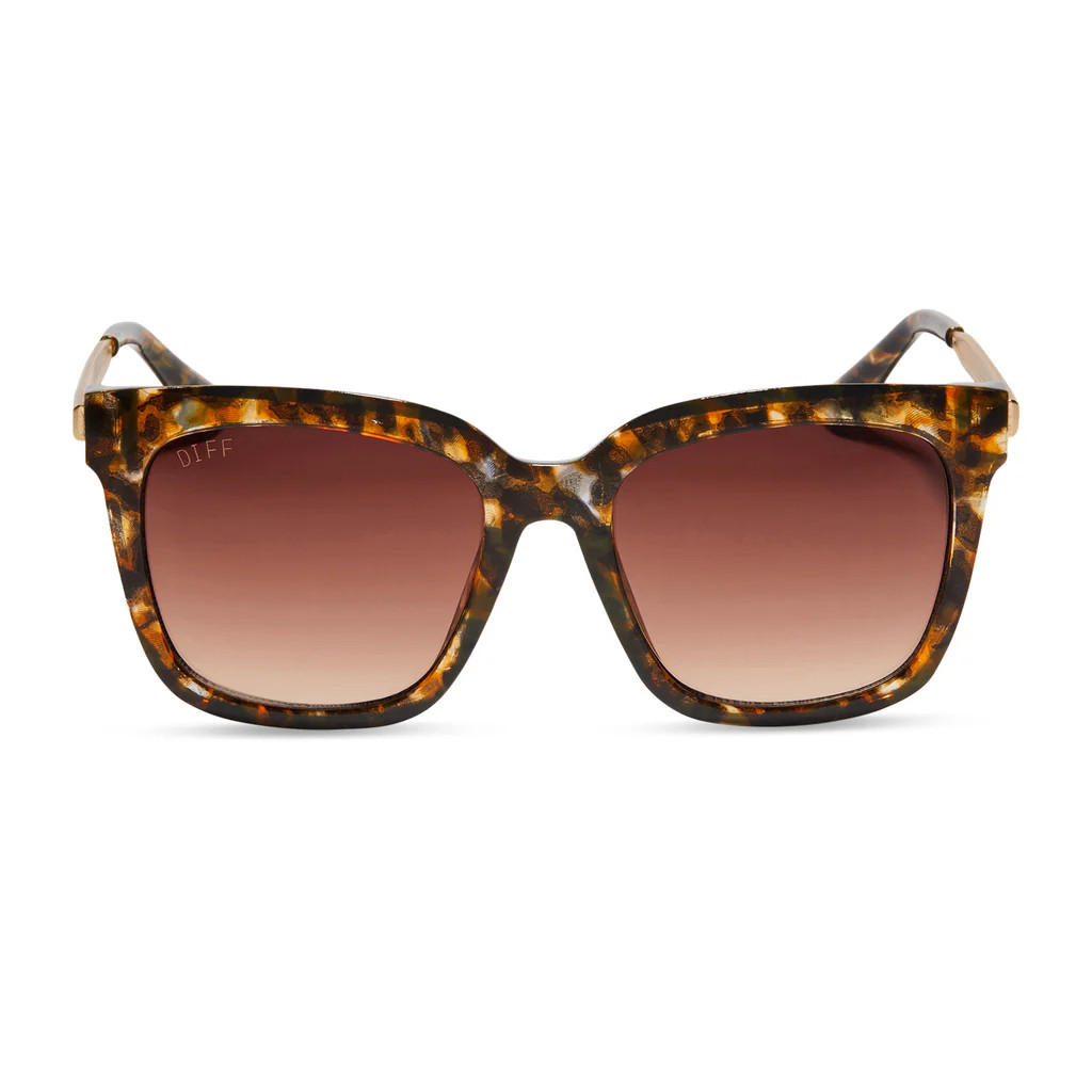HAILEY - DUNMOR TORTOISE + BROWN GRADIENT SUNGLASSES | DIFF Eyewear