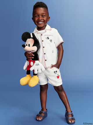 Old Navy x Disney© Linen-Blend Shirt and Shorts Set for Toddler Boys | Old Navy | Old Navy (US)