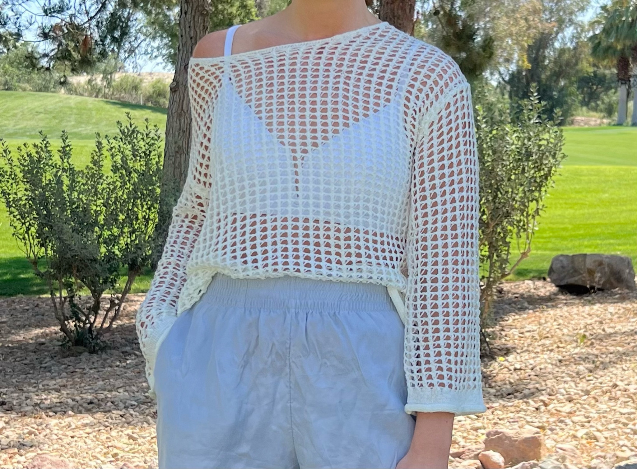 This knit swim coverup from #Amazon is such a good find! Today I am pairing it with high, waisted, shorts, and sandals! #AmazonFind #SwimCoverup #Swim

#LTKunder50 #LTKstyletip #LTKswim