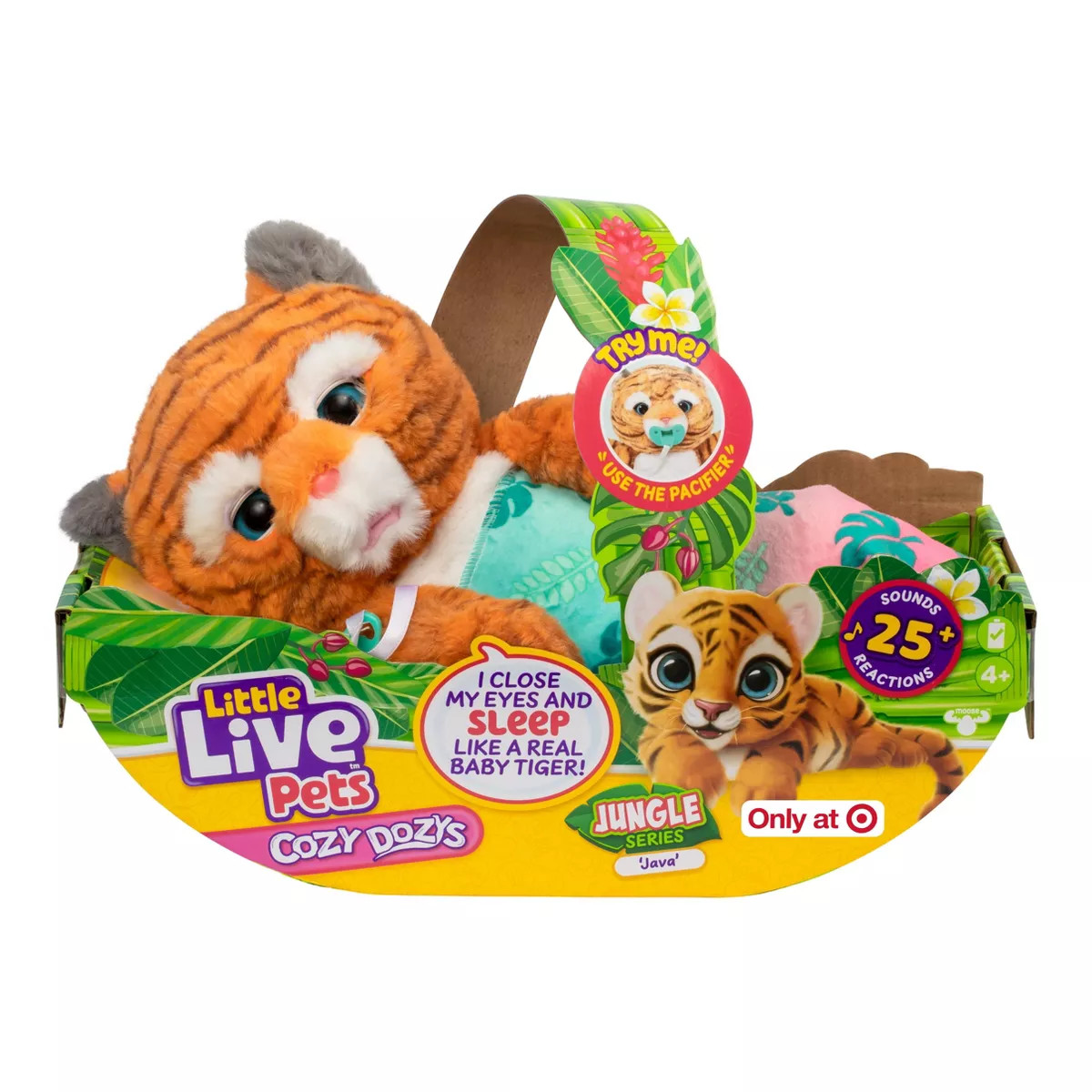 Little Live Pets Cozy Dozys - Jungle Series Java The Tiger | Target