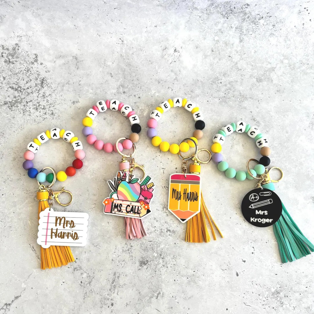 Teacher Gift Keychain Charm Accessory Gift Teacher Appreciation Gift for Teachers Classroom Decor... | Etsy (US)