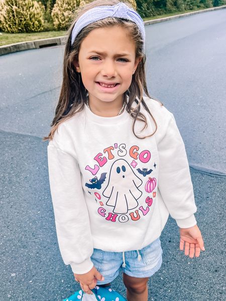 The cutest Halloween sweatshirt! Let’s go ghouls - fall outfit. There is a matching one for mom too! Mom and me • girls sweatshirt • seasonal sweatshirt • ghost sweatshirt • kids Halloween shirt 

#LTKkids #LTKHalloween #LTKfindsunder50