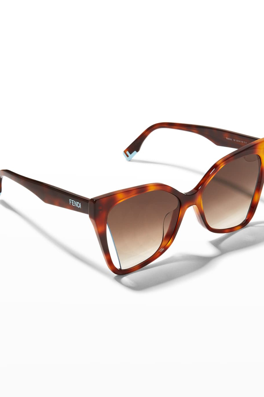 Fendi Cutout Acetate Butterfly Sunglasses | Neiman Marcus