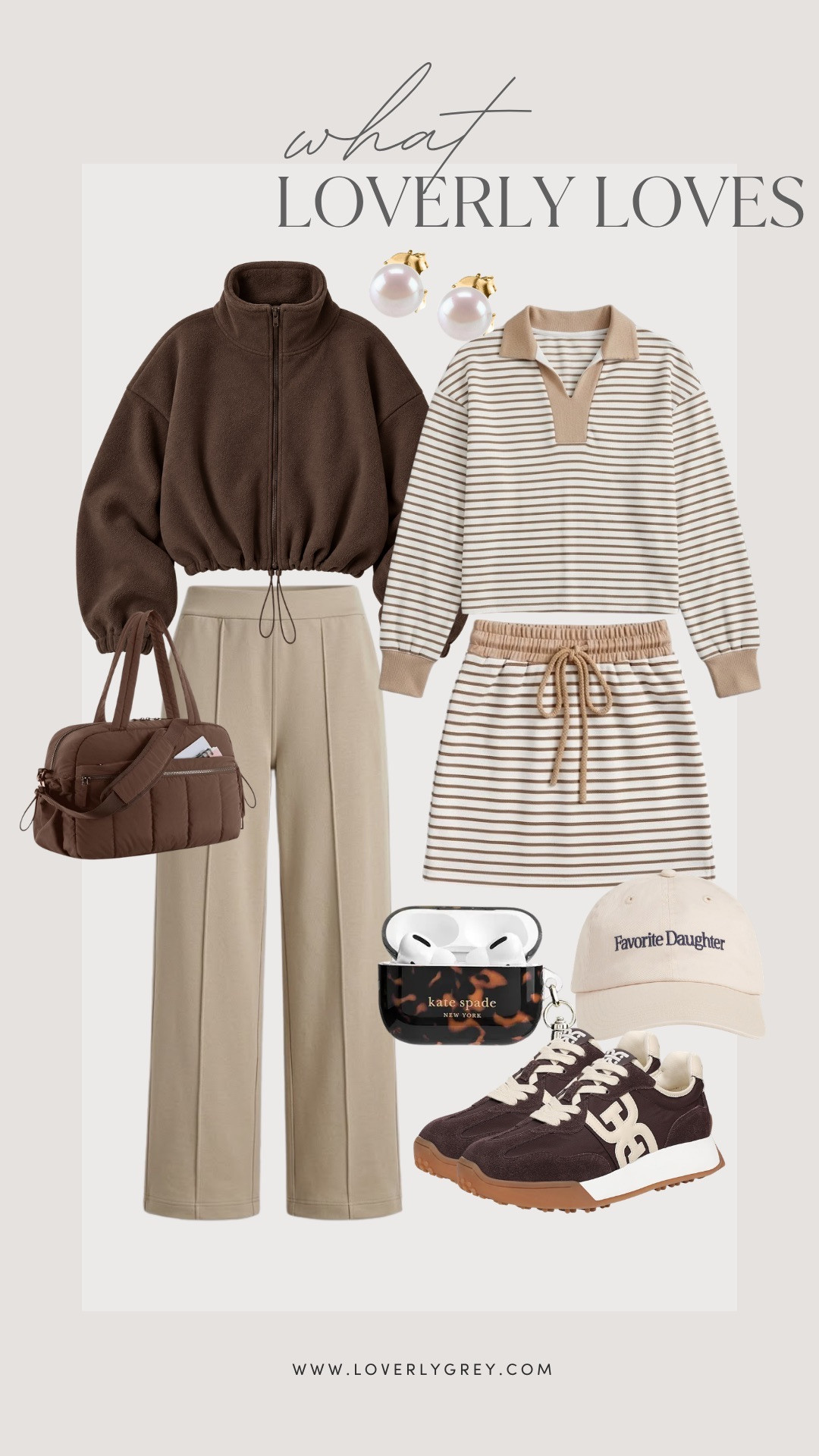 I'm loving these Amazon fall looks! Comfortable but chic. The earrings and cap are so cute!

Loverly grey, amazon fashion finds, athleisure, lounge set for women, neutral fall everyday outfit, striped set 

 #LTKSeasonal #LTKActive