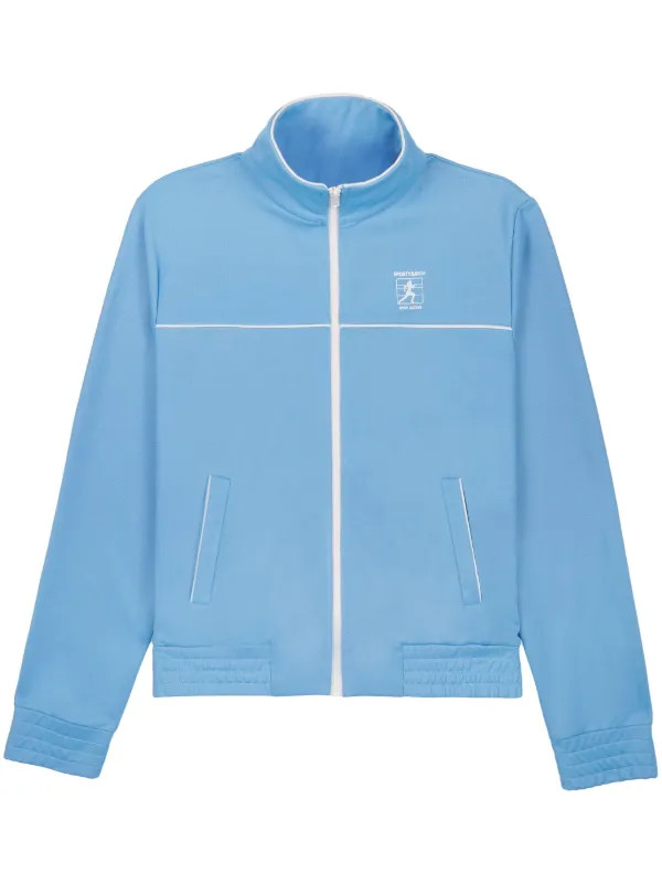 logo-print zip-up jacket | Farfetch Global
