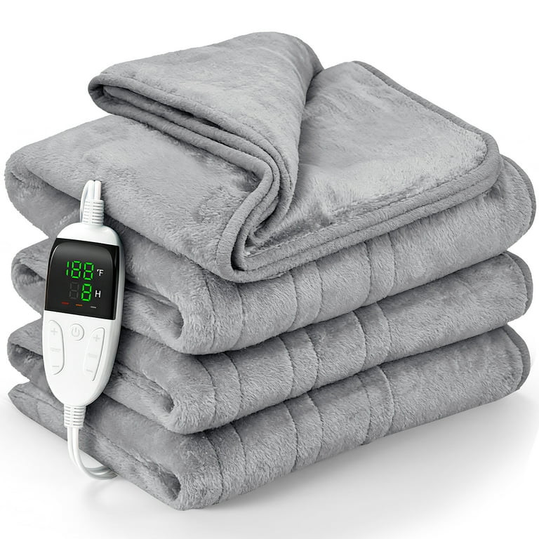 VECUKTY 50" x 60" Electric Throw Heated Blanket with 6 Heating Levels & 2-10H Auto-off, Machine W... | Walmart (US)