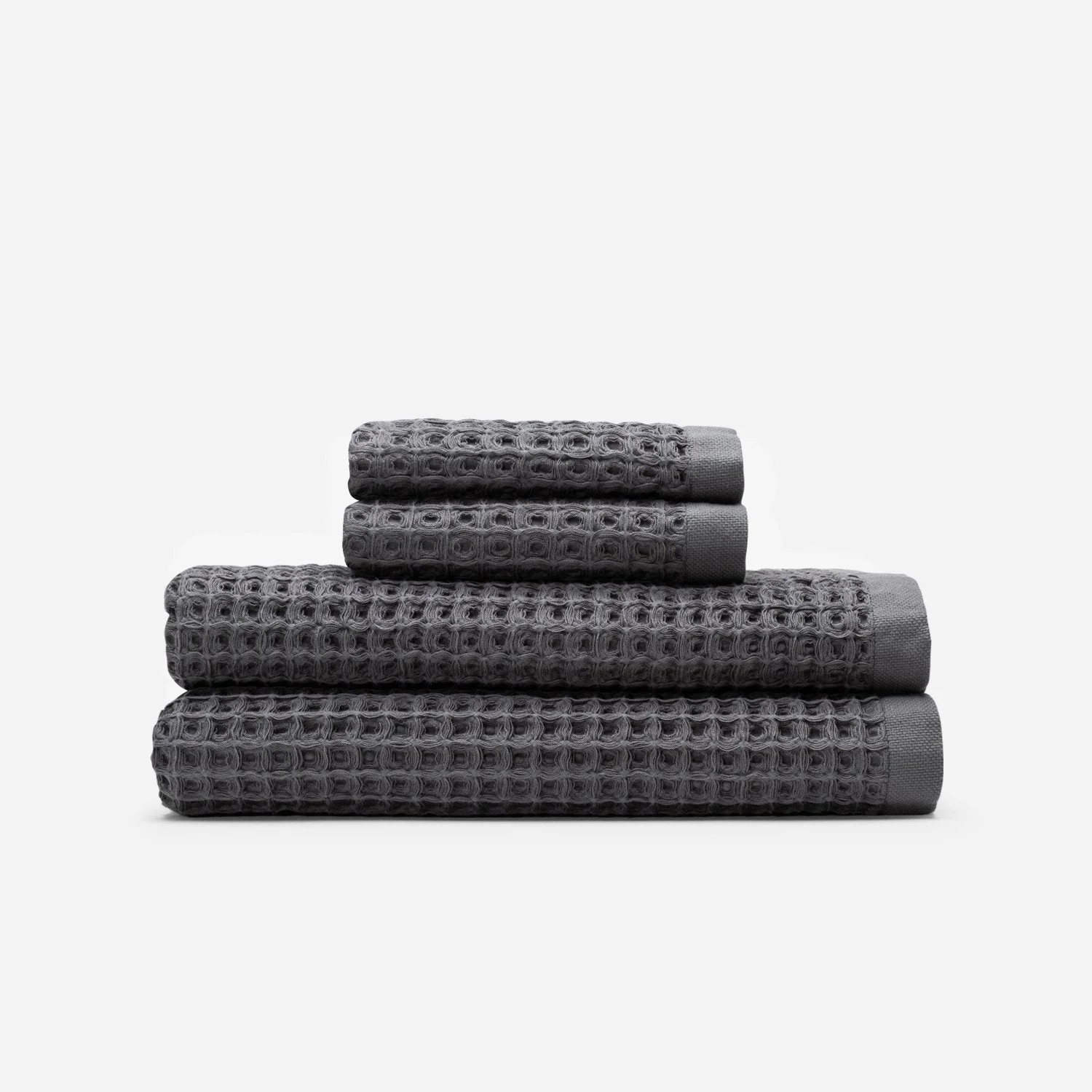 Guild Waffle Bath TowelCharcoal | Slowtide