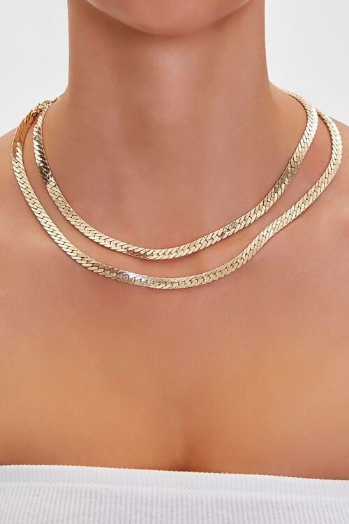 Layered Herringbone Necklace | Forever 21 (US)