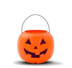 Halloween Pumpkin Treat Pail, Orange, 8", by Way To Celebrate | Walmart (US)