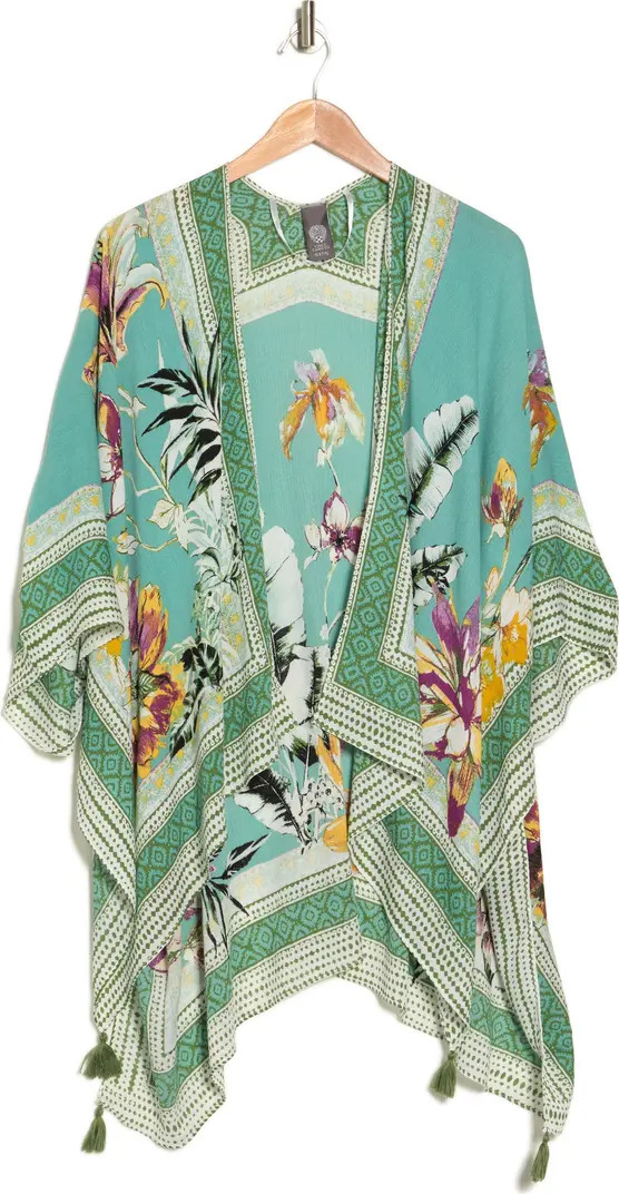 Tropical Blooms Ruana | Nordstrom Rack
