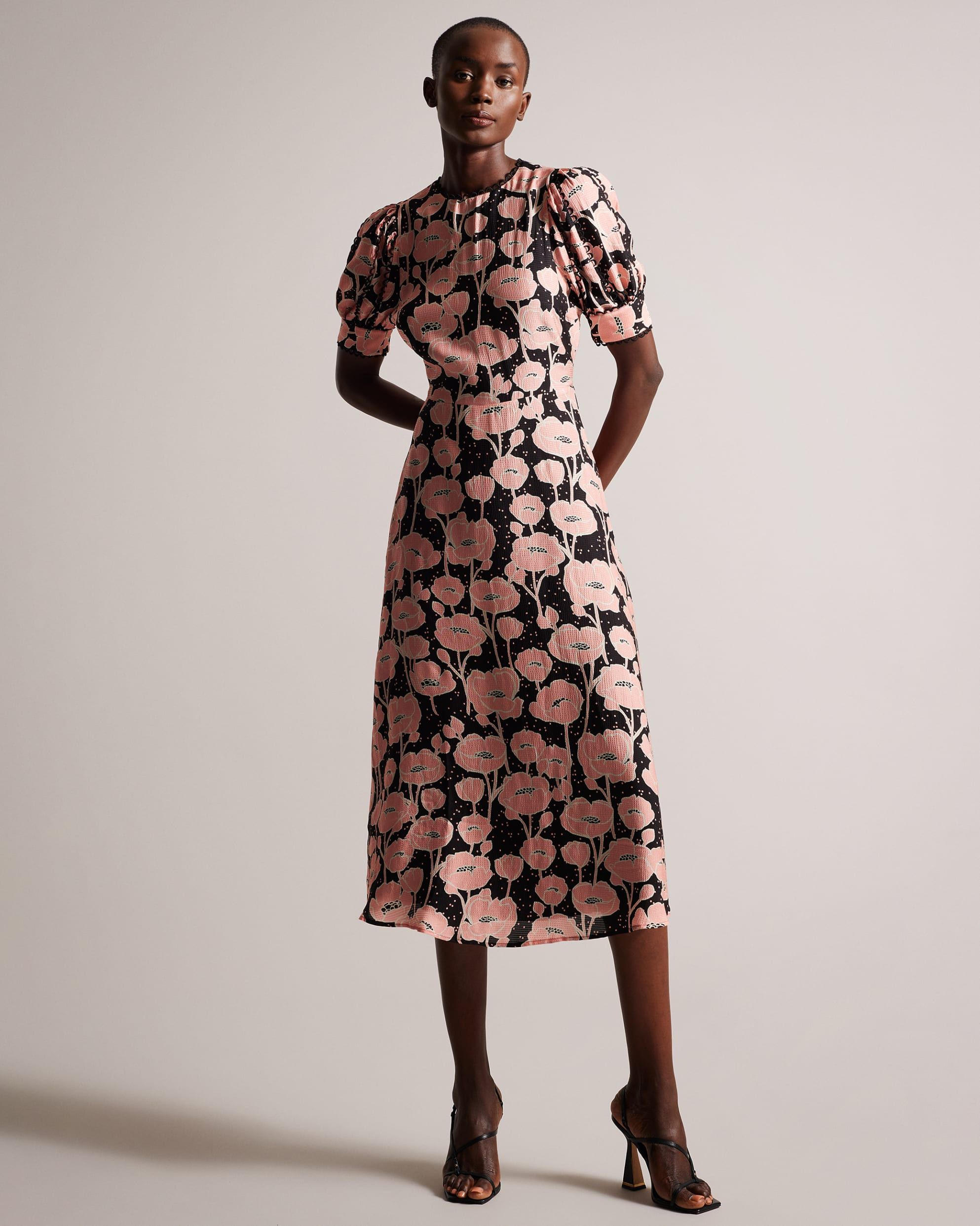 AstryddPuff Sleeve Midi Tea Dress | Ted Baker IE
