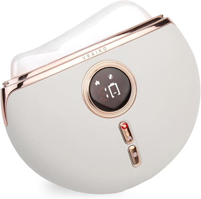 Aurora LED Gua Sha Device, Jade Stone Gua Sha Facial Tool with Heat and Vibration, Face Massager ... | Amazon (US)