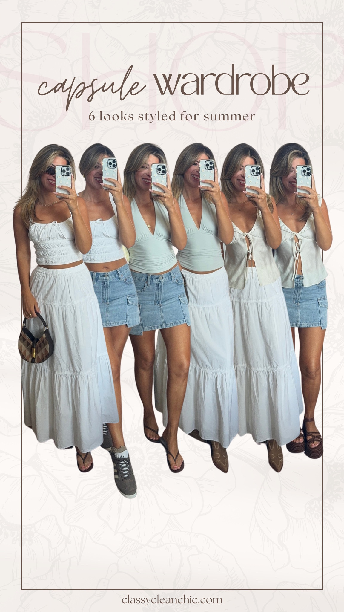 Aritzia summer casual capsule collection white skirt sets denim cargo mini skirt satin tie front top and fitted halter top. 

Wearing my usual small/2 in all  

#LTKStyleTip #LTKFindsUnder100 #LTKSeasonal
