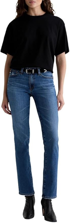 AG Womens Sandra Low Rise Slim Straight | Amazon (US)