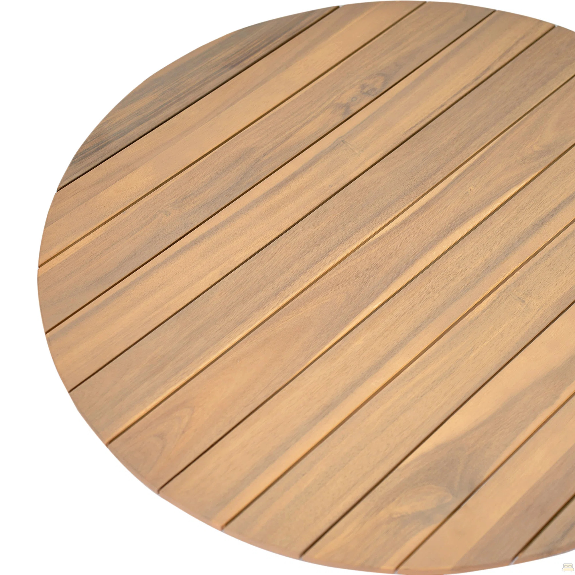 Outdoor Patio Round Acacia Wood Coffee Table | Wayfair North America