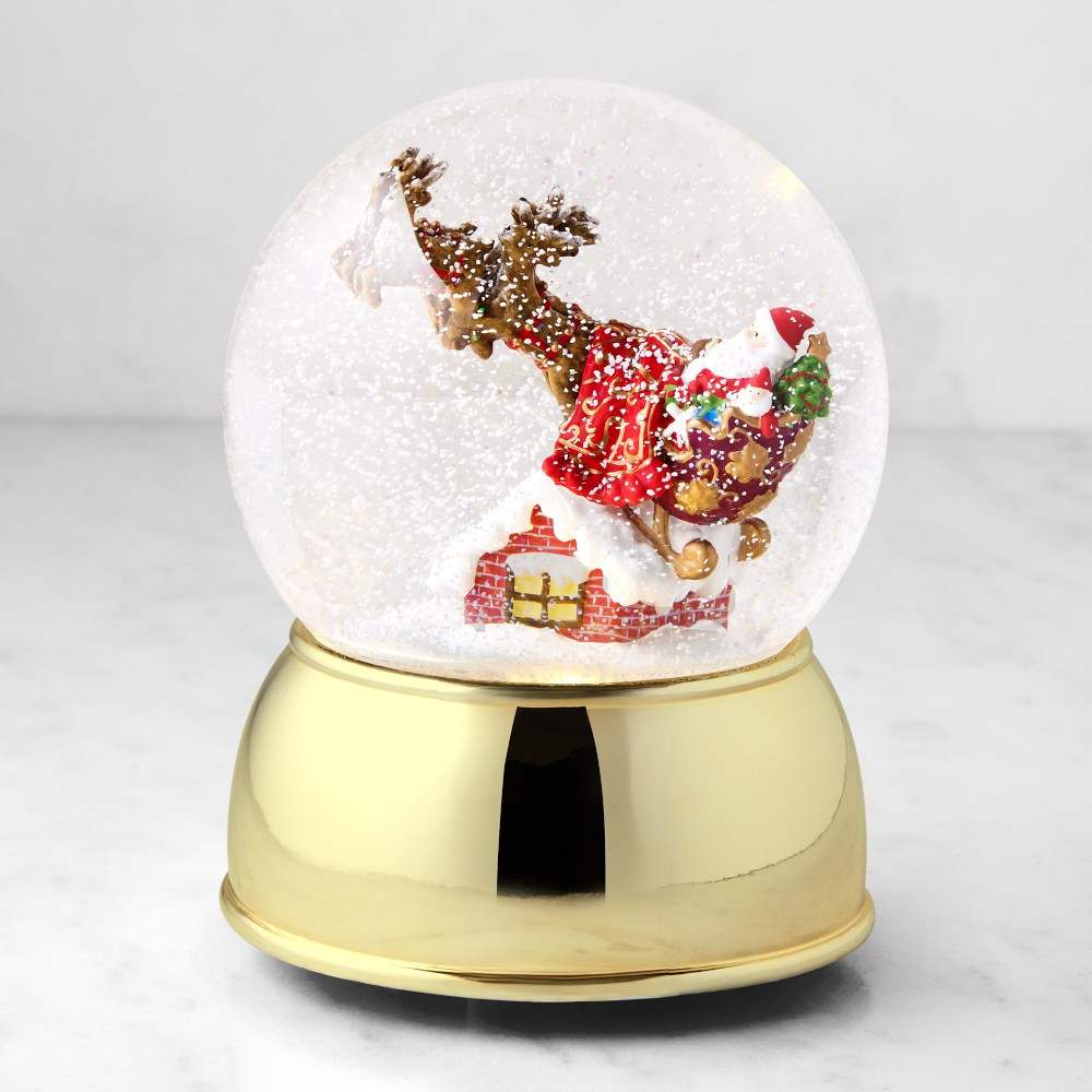 Twas the Night Before Christmas Musical Snow Globe | Williams-Sonoma