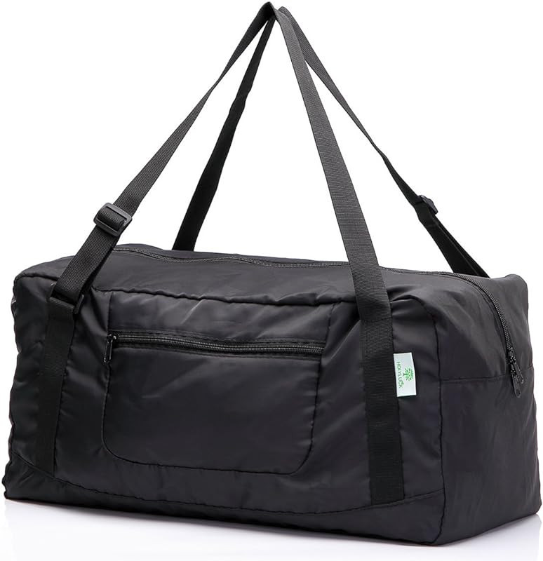 Foldable Travel Duffel Bag For Women & Men Luggage Great for Gym (black) One_Size | Amazon (US)