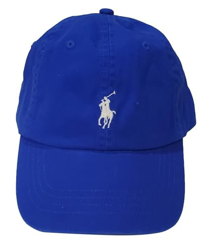 POLO RALPH LAUREN Men's Cotton Chino Ball Cap (US, Alpha, One Size, Royal Blue/White) | Amazon (US)