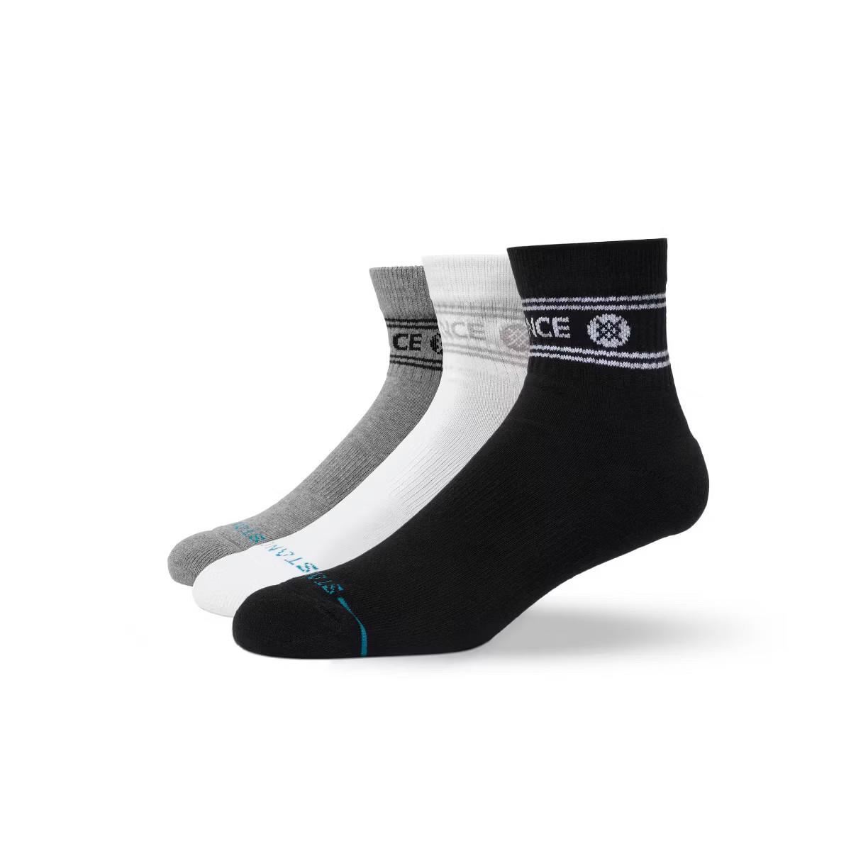 STANCE Men's Vital Quarter Crew 3 Pk Socks - 6-12 | Target